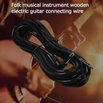 3/5M Električna Kitara Kablu Žice Kabel Oklopljen Bas Kabel Za Kitaro, Ojačevalec Glasbila Vodi Kabel Audio Line