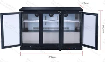 3 push in pull stekla naravnost hlajenje 330L ohrani stabilno temperaturo hladilne omare; prikaz kabinet; zamrzovalna omara (zdrsnila