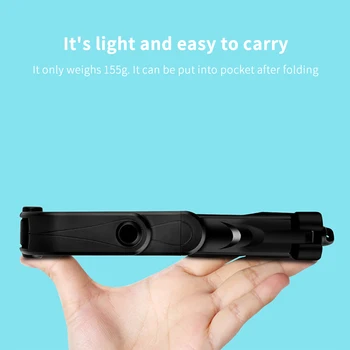 3 v 1 Brezžična tehnologija Bluetooth Selfie Palica Podaljša Ročni Monopod Zložljive Mini Stativ S Sprožilca, Odd. Za iPhone Android