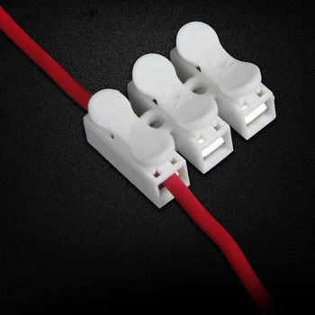 30pcs/veliko Hitro Splice Zaklepanje Žice, Priključki CH2 CH3 2Pins 3Pins Električni Kabel Priključki Priključek za kabel
