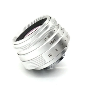 35 mm F1.6 C Mount Kamera, Objektiv s Adapter Ring za Canon EOSM / M2 / M3