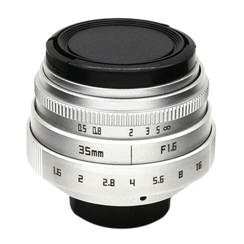 35 mm F1.6 C Mount Kamera, Objektiv s Adapter Ring za Canon EOSM / M2 / M3