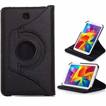 360-Stopinjski Vrtečih PU Usnja Flip Cover Ohišje Za Samsung Galaxy Tab 4 8.0 SM-T330 T331 T335 Tab4 8inchTablet Primeru Zaslon Stekla