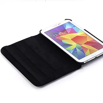360-Stopinjski Vrtečih PU Usnja Flip Cover Ohišje Za Samsung Galaxy Tab 4 8.0 SM-T330 T331 T335 Tab4 8inchTablet Primeru Zaslon Stekla
