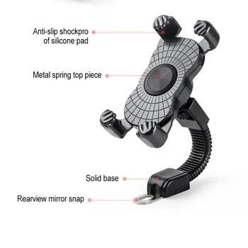 360° Protectio Univerzalno ABS motorno kolo, Kolo Kolo Mobilni Telefon, Držalo Za Iphone Xiaomi Samsung HUAWEI Notranja Oprema