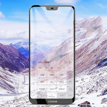 3D Kaljeno Steklo Za Nokia X6 2018 Polno Kritje 9H Zaščitno folijo eksplozijam Screen Protector For Nokia 6.1 Plus TA