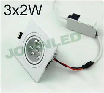 3W 6W Richtbare Dimbare LED Inbouw Spot Bela/Topla Bela LED Navzdol razsvetljavo Čisto Bela
