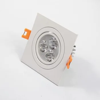3W 6W Richtbare Dimbare LED Inbouw Spot Bela/Topla Bela LED Navzdol razsvetljavo Čisto Bela