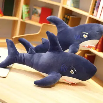 40-130 cm Plišastih igrač shark mehke blazine Resničnem življenju Megalodon lutka Veliki Beli morski Pes kavč, blazine Luksuzni oblazinjenje Božič darilo za otroke