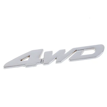 4WD Premik Avtomobila Kromiranega Emblem Značko Avto Nalepke Logotip