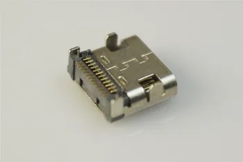 5 kos USB 3.1 Vrste C, Priključek 24 Pin Ženski Vtičnico posodo Površinski pravim Kotom PCB Krovu Vodnik Ščit USB-C