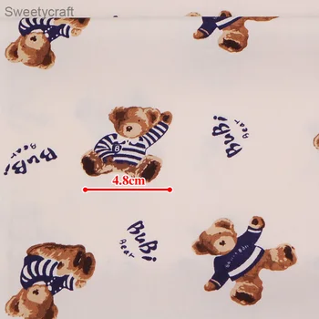 50*160 cm Natisnjeni Imeti Otroka Bombaž Keper Quilting Tkanine za pol metra za DIY Šivanje Otroci Posteljo Stanja Obleko izdelava iz bombažne tkanine