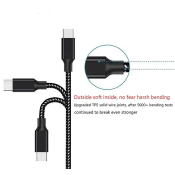 5Pack (3/3/6/6/10 FT) USB Tip C Kabel USB C 3A Hitro Polnjenje Podatkovni Kabel za Samsung Galaxy S9 S10 Mobilni Telefon Kabel Polnilnika