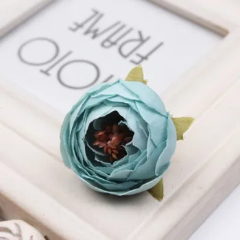 5pcs/5 cm veliko Mini Rose Peony Glavo Umetne Svile Cvet Za Poročno Dekoracijo DIY Venec Album Darilo Polje Ponaredek Cvet