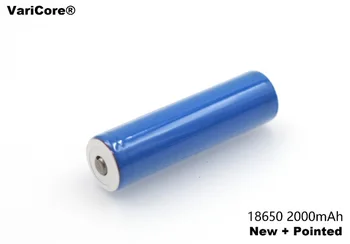 6 kos. Novo 18650 Polnilna Baterija 3,7 V 2000 mAh+oster Li-ionska Baterija Napolnjena Svetilka za Mobilne Naprave / Vir Napajanja