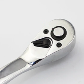 72-Zob Ukrivljen Ročaj nasadni Ključ z Ragljo Set 3/8 Inch (10 mm) Vmesnik Dvosmerni Samodejni Vtičnico Ključa