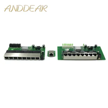 8-port Gigabit stikalo modul se pogosto uporablja v LED linija 8 port 10/100/1000 m stik vrata mini stikalo modul PCBA Motherboard