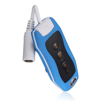 8GB MP3 Predvajalnik Plavanje Podvodno Potapljanje Spa + FM Radio Vodotesne Slušalke Blue