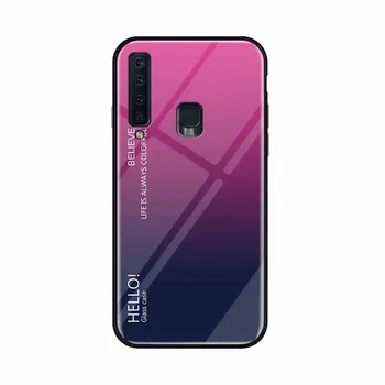 A9S Coque Za Samsung A9 2018 Gradient Kaljeno Steklo primeru Telefon Za Samsung Galaxy A9 2018 Primeru, 9 A920 A920F 6.3