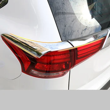 ABS Chrome Styling Zadnje Luči Obrvi Kritje Trim Luč Svetilke kritje trim nalepke Za Mitsubishi Outlander 2016 2017