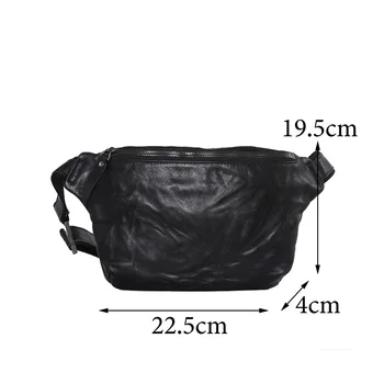 AETOO Moške usnje prsih vrečko, modni trend visoke zmogljivosti messenger bag, rastlinsko strojeno usnje moška torba