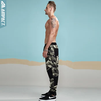 Aimpact 2018 Nove Prikrivanje Jogger Hlače Moški Opremljena Aktivno Bombaž Sweatpants Track Hlače Moški Mozaik Priložnostne Pants Človek 2AM5006