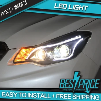 AKD Avtomobilov Styling Smerniki Za Subaru XV 2013-2016 Žarometi LED Teče luči Bi-Xenon Žarek meglenke angel eyes Auto levels