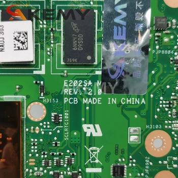 Akemy Novo E202SA Mainboard Za Asus EeeBook E202S E202SA prenosni računalnik z matično ploščo N3700 N3710 PROCESOR, 4GB RAM
