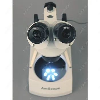 Akumulatorski LED Stereo Mikroskop--AmScope Dobave Akumulatorski LED Stereo Mikroskop, 20X-40X-80X