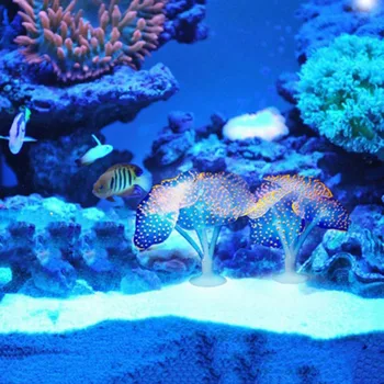 Akvarij Fluorescentno Žareče Koralni Fish Tank Krajine Ustvarjalne Dekor Usb Meduze Mehki Silikonski Lupini Koralni Dekoracijo Ponudbe