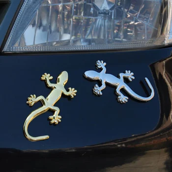 Alijunda 3D Gecko Obliko Chrome Značko Emblem Decal za Jeep Grand Cherokee/Compass/Zrakoplova/Wrangler/Rubikon/SAHALA/Patriot