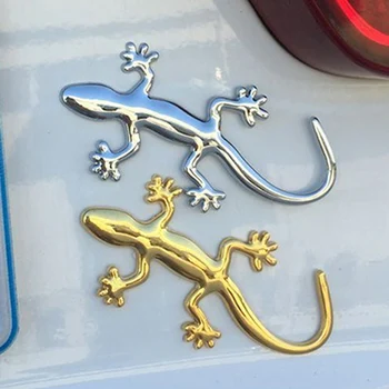 Alijunda 3D Gecko Obliko Chrome Značko Emblem Decal za Jeep Grand Cherokee/Compass/Zrakoplova/Wrangler/Rubikon/SAHALA/Patriot