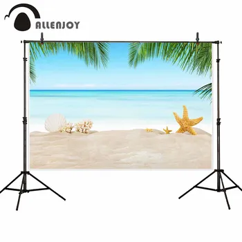 Allenjoy ozadje za fotografski studio tropski plaži sea star pesek poletne počitnice v ozadju potovanja počitnice v ozadju