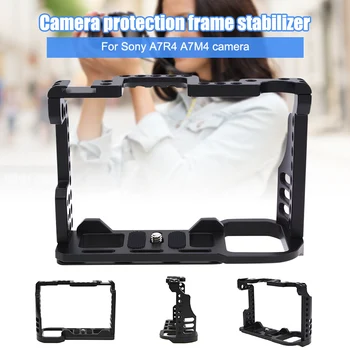Aluminij Zlitine Fotoaparat Kletko Video Stabilizator Gori Zaščitni Pokrov Ohišja za SonyA7R4 dodatno Opremo Fotoaparata AS99