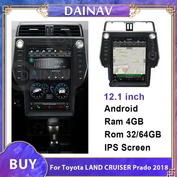 Android avto, GPS navigacija Za-Toyota LAND CRUISER Prado 2018 avto autoradio Multimedijski Predvajalnik, radio, predvajalnik DVD-jev