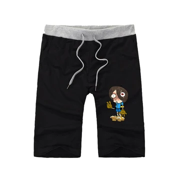 Anime GeGeGe ne Kitaro hlače Moške Kratke Sweatpants Uvježbavanje Hlače Priložnostne hlače najstniki Trdna Koleno Dolžina Kratke Hlače