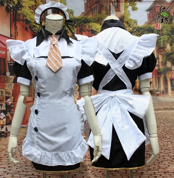 Anime LoveLive! COSPLAY Maki Nishikino COS Halloween cosplay Črno in belo devica obleko Kostume