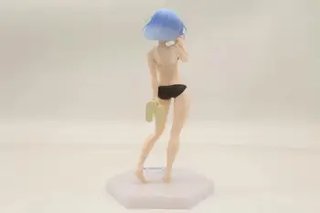 Anime Re:Življenje v drugačen svet od nič Poletje Plaža Rem Seksi Kopalke Bikini PVC Akcijska Figura Model Odraslih Igrače Lutka Darilo