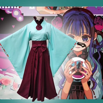 Anime Strip Wc zavezuje Hanako kun, Cosplay Kostume Akane Aoi Cosplay Kostum Kimonos Dolge Obleke, Oblačila, Obleke, Čarovnica Določa Vroče