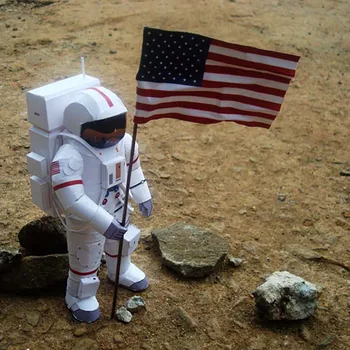 Astronavt Ameriški astronavt papir model 3D Papir Model DIY Ročno handwork