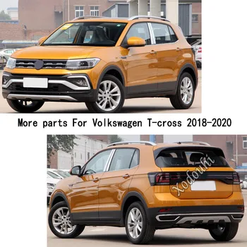 Avto iz Nerjavečega jekla Spredaj Motor Pralni Rešetka Zgornji Pokrov Trim Palica Okvir Deli Za Volkswagen VW T-cross Tcross 2018 2019 2020