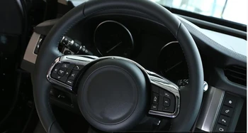 Avto Matt ABS Chrome Volan Dekorativni Okvir Trim Pribor Za Jaguar XE XF F-Tempo f tempo E-TEMPO 2016 2017 2018