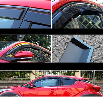 Avto nepremočljiva dekorativni trak sončnega posebno prirejena okno dež obrvi dekoracijo Za Toyota CHR C-HR 2016-2019