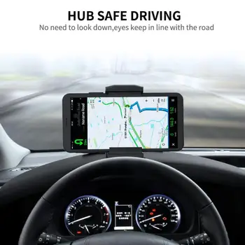 Avto Nosilec za Telefon, 6 Palčni GPS Navigacijski Plošči Držalo za Telefon Za IPhone 11 XR 7 Samsung Xiaomi Univerzalni 360 Nastavek za Stojalo, Nosilec