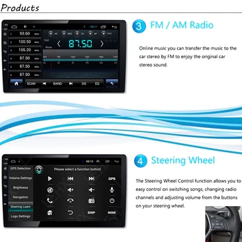 Avto radio Android multimedijski predvajalnik Za Honda CRV 2007~2011 Avto, zaslon na dotik, GPS Navigacijska pomoč Carplay Bluetooth, WIFI