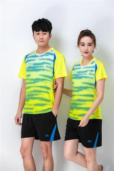 Badminton šport srajce,Dihanje Namizni Tenis Uniforme Komplet Kratkih Oplaščeni T-shirt,Srajce Tenis,ping pong t-Majice Jersey 6901