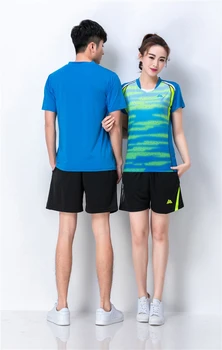 Badminton šport srajce,Dihanje Namizni Tenis Uniforme Komplet Kratkih Oplaščeni T-shirt,Srajce Tenis,ping pong t-Majice Jersey 6901