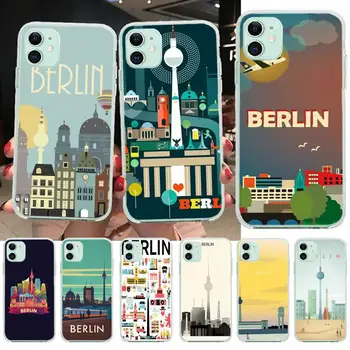 Berlin Art Design Novost Fundas Coque Lupini Primeru Telefon za iPhone 11 pro XS MAX 8 7 6 6S Plus X 5S SE 2020 XR pokrov