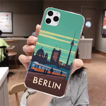 Berlin Art Design Novost Fundas Coque Lupini Primeru Telefon za iPhone 11 pro XS MAX 8 7 6 6S Plus X 5S SE 2020 XR pokrov