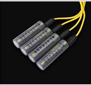BLACKUBE Brezplačna Dostava AA 1700mAh 1,5 V 2550mWh Veliko Kapaciteto Baterije USB Polnilna Litijeva Baterija
